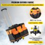 VEVOR Bolsa de Herramientas con Ruedas 47 x 27 x 33 cm Bolsa de Herramientas 1.4 Pies Cúbicos Caja de Herramientas de Rodillo Barras de Tracción Resistentes Asas Portátiles Prácticas Correas