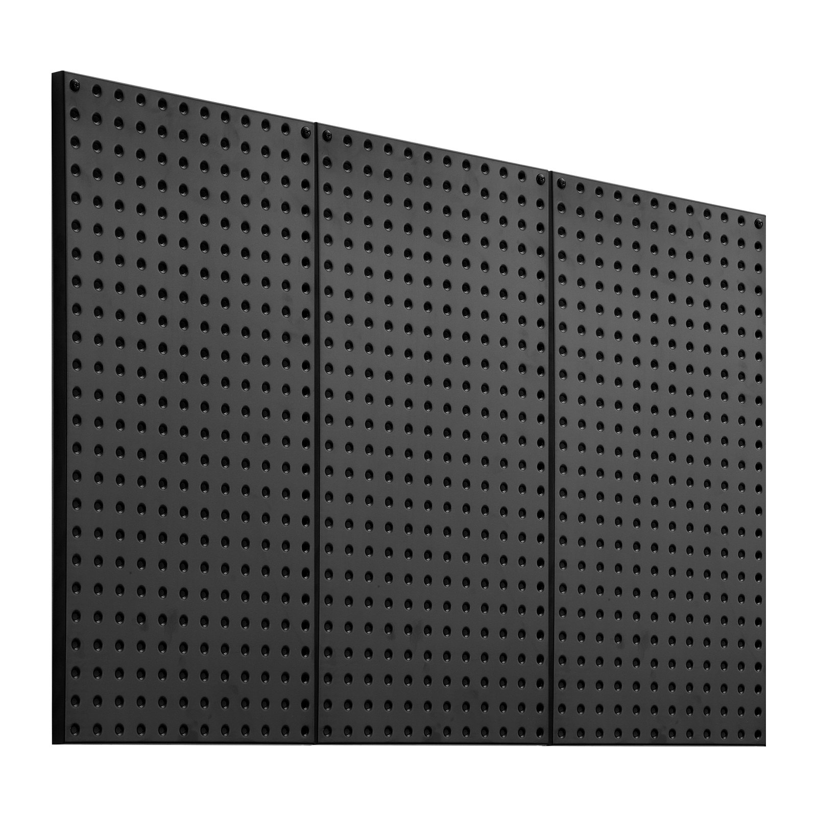 VEVOR Tool Wall, 61 x 30 cm, Set of 3, Steel Pegboard Wall Organizer, Tool Wall for Living Room, Garage, Tool Storage, Workbench, Office Organization, Craft Room, Kitchen, Home, Black