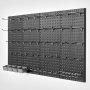 VEVOR Tool Wall, 61 x 30 cm, Set of 4, Sturdy Pegboard Wall Organizer with Accessories, for Living Room, Garage, Tool Storage, Office Organization, Craft Room, Kitchen, Home, Black
