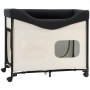 VEVOR Elevated Lounge Pet Bed, Foldable Bunk Dog Bed with 600D Oxford Cloth and Dutch Velvet, Portable Raised Cot with Wheels, Side Storage Bags, and Carry Bag for Cats & Dogs, XL, Beige