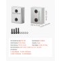 VEVOR Cuchillas Cortadoras de Varillas de Refuerzo, 16 mm Diámetro n.° 5, Doble Cara, Acero Cr12MoV de Alta Dureza, con Tornillos y Arandelas de Resorte, 22 x 17 x 8,5 mm, 6 uds, Color Plata