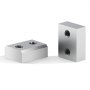 VEVOR Cuchillas Cortadoras de Varillas de Refuerzo, 28 mm, Diámetro n.° 9, Doble Cara, Acero Cr12MoV de Alta Dureza, con Tornillos y Arandelas de Resorte, 36 x 28 x 15 mm, 6 uds, Fácil Reemplazo