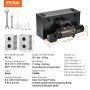 VEVOR Cortadora Varillas Refuerzo Hidráulica Eléctrica 2300 W 520 x 170 x 270 mm