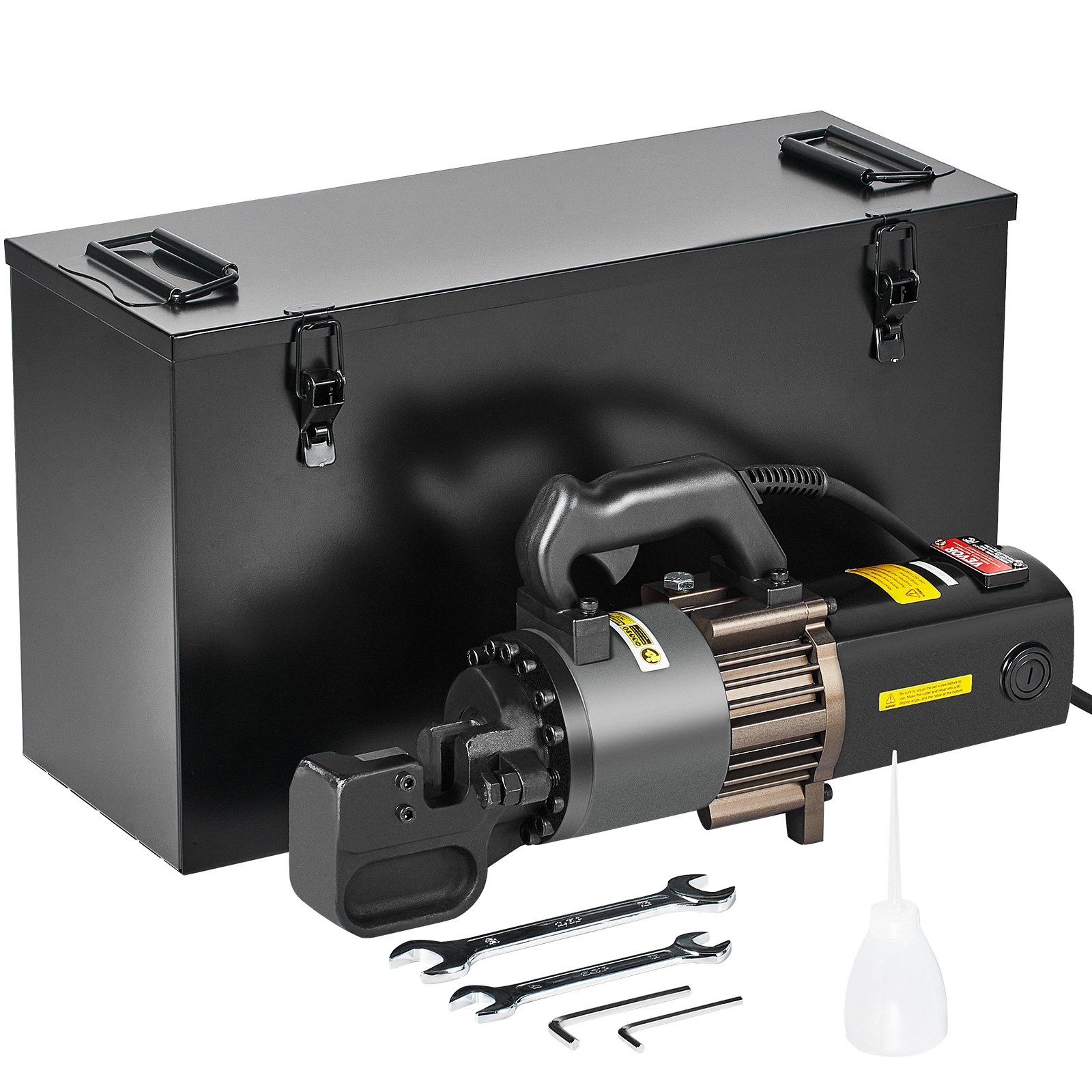 VEVOR Electric Hydraulic Bolt Cutter, 2000W Rebar Cutter, cuts up to 5-25mm rebar in 2.5 to 3 seconds, rebar cutter with oil-filled accessories, black