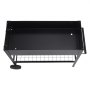 VEVOR Cama Elevada de Jardín 108 x 49,5 x 80 cm Jardinería Elevada de Metal Galvanizado para Cultivo de Flores Plantas Hierbas Huerto Urbano para Jardín Terraza Patio Balcón Negro con Accesorios