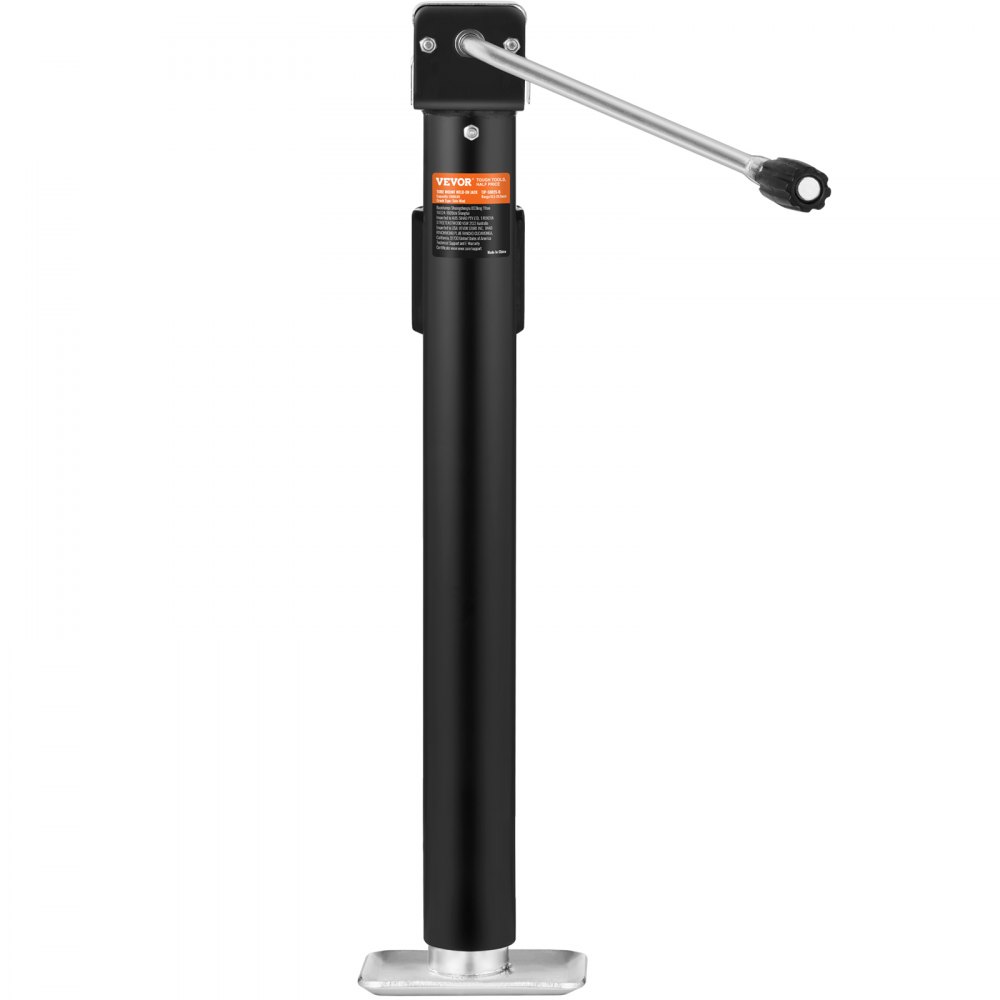 VEVOR Gato para Remolque Soporte para Gato para Remolque de Soldadura Carga 2268kg con Manivela para Levantar Remolques de Autocaravanas, Remolques de Caballos, Remolques Utilitarios, Remolque de Yate