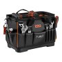 VEVOR Bolsa de Herramientas 33 Bolsillos Poliéster 1680D Bolsa Organizadora Portátil con Base de Plástico, Asa, Cremallera Grande y Correa de Hombro Ajustable para Electricistas Mecánicos Contratistas