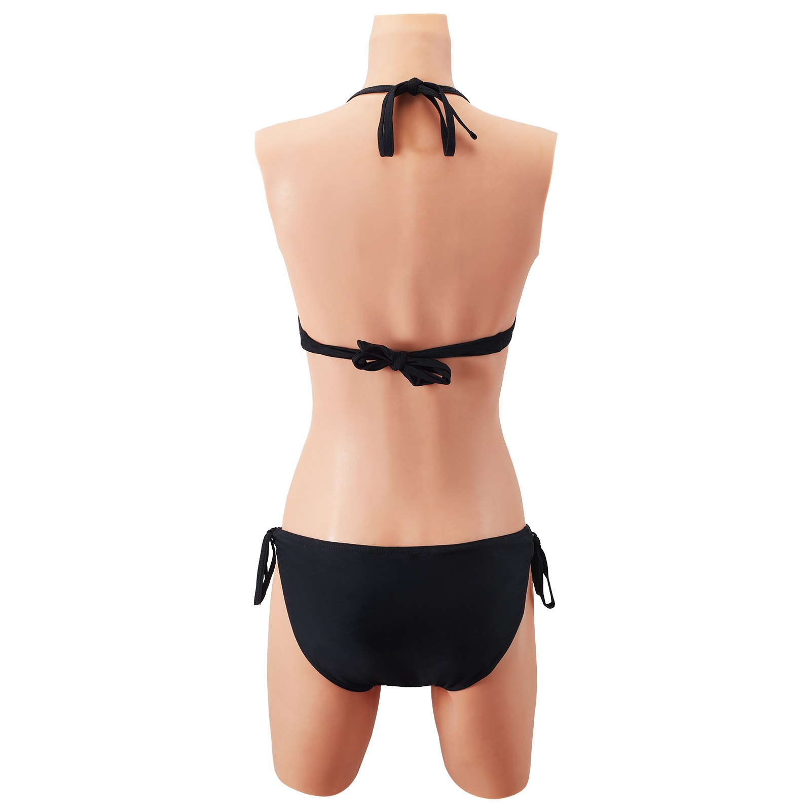 VEVOR Body de Silicona con Copa D para Travestis Corsé de Silicona Elástico Formas de Pecho Falso Relleno de Algodón de Seda Realistas para Cosplay de Transexuales, Drag Queens, Color de Piel