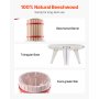 VEVOR Prensa Manual para Vino de Frutas Cesta de Madera 18 L 640 x 370 x 705 mm