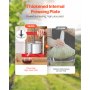 VEVOR Prensa Manual para Vino de Frutas 3 L Acero Inoxidable 260 x 205 x 560 mm
