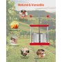 VEVOR Prensa Manual para Vino de Frutas 3 L Acero Inoxidable 260 x 205 x 560 mm