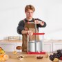 VEVOR Prensa de Vino de Frutas 6 L, 2 Barriles de Acero Inoxidable, para Sidra, Manzana, Uva, Tintura, Aceite de Oliva, con Mango en T para Cocina al Aire Libre y Hogar, 300 x 242 x 675 mm, Rojo
