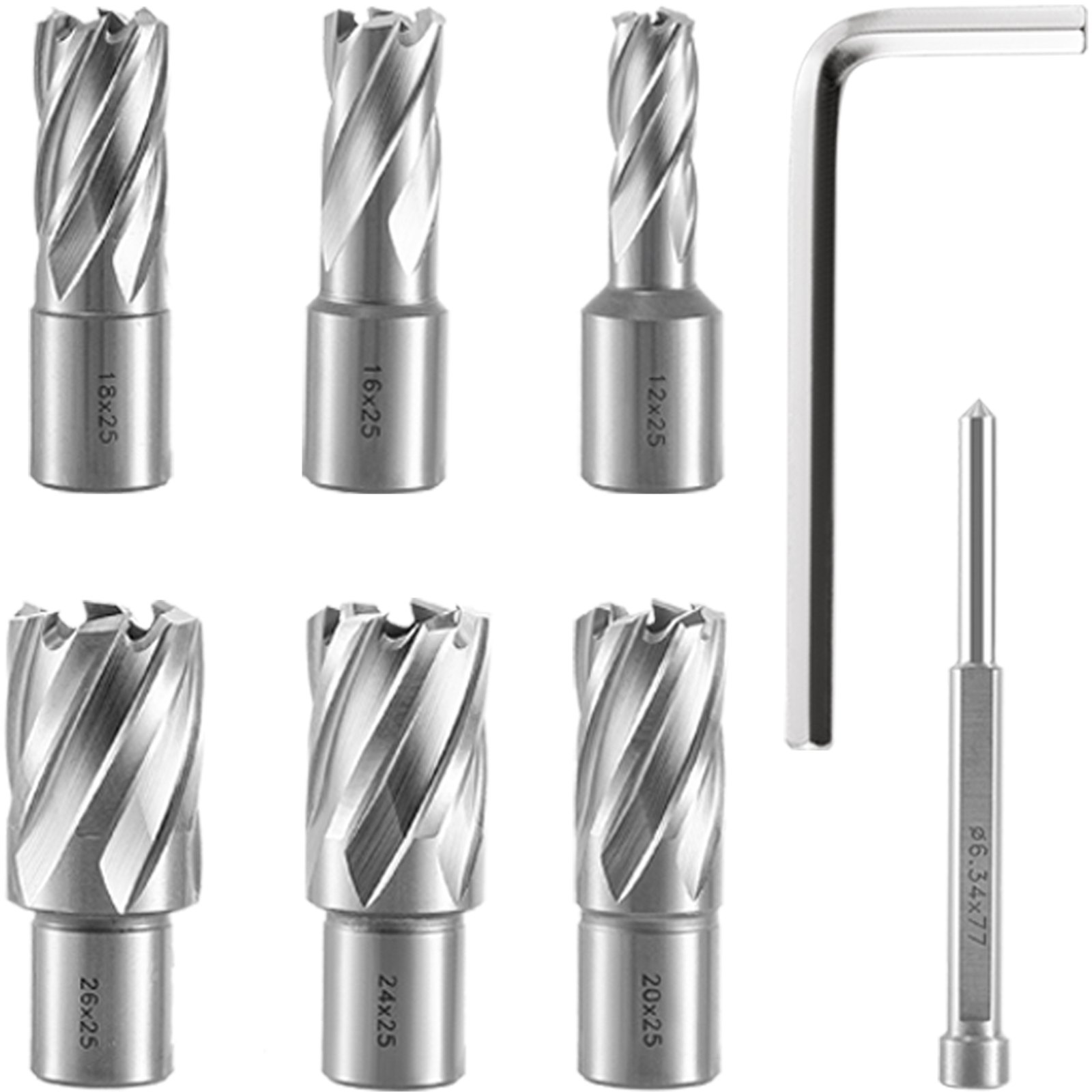 Vevor Taladro Magnético Máquina Perforadora De Diamante 12000n Con 6pcs Brocas