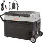 VEVOR Nevera Eléctrica Portátil de 38 L Nevera Camping de Viaje 12/24 V Cc 100-240 V Ca Nevera de Una Zona para Coche 0,708 kW.h Refrigerador Portátil