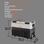 VEVOR Nevera Eléctrica Portátil de 45 L Nevera Portátil para Coche 12/24 V CC 100-240 V CA Nevera de Una Zona para Coche 0,6 kW.h -20 °C a 10 °C Congelador Ajustable para Camión Barco Camping