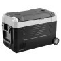 VEVOR Car Refrigerator, DC 12/24V AC100-240V Compressor Electric Cooler, -20°C to 20°C Truck Refrigerator with APP Control, Wheels & Dual Zone, 35L Cars Cooler for RVs, Boats, Camping, Fishing