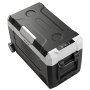 VEVOR Car Refrigerator, DC 12/24V AC100-240V Compressor Electric Cooler, -20°C to 20°C Truck Refrigerator with APP Control, Wheels & Dual Zone, 35L Cars Cooler for RVs, Boats, Camping, Fishing