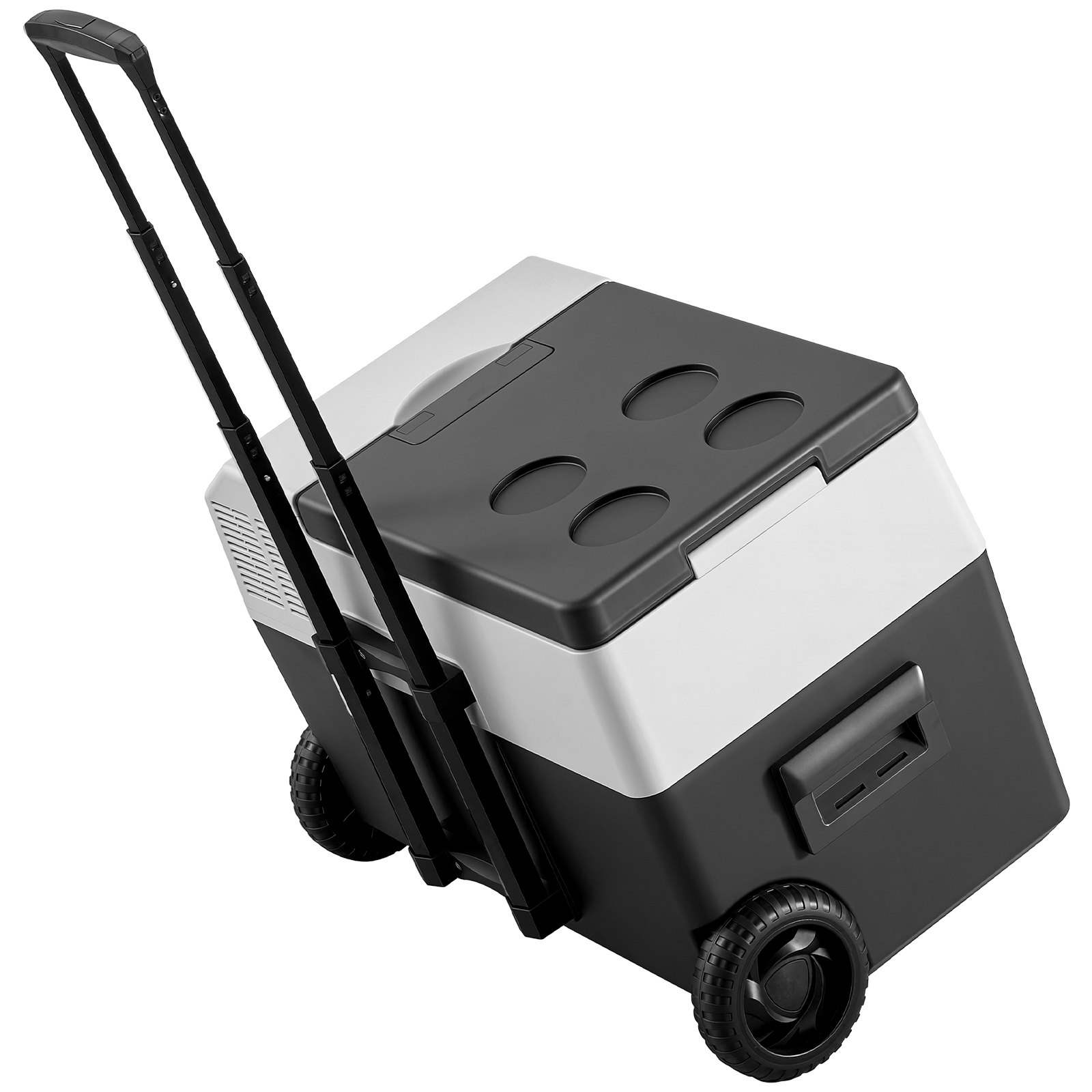 VEVOR Nevera Portátil para Coche 30 L con Compresor, Refrigerador para Coche Temperatura Ajustable de -22 a 10 °C, 12/24 V CC y 100-240 V CA, con Ruedas y Asa Retráctil, para Autocaravanas, Camping