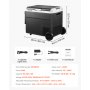 VEVOR Nevera Portátil para Coche 60 L con Compresor, Refrigerador para Coche Temperatura Ajustable de -20 a 20 °C, 12/24 V CC y 100-240 V CA, con Ruedas y Asa, para Autocaravanas, Camping, Viajes