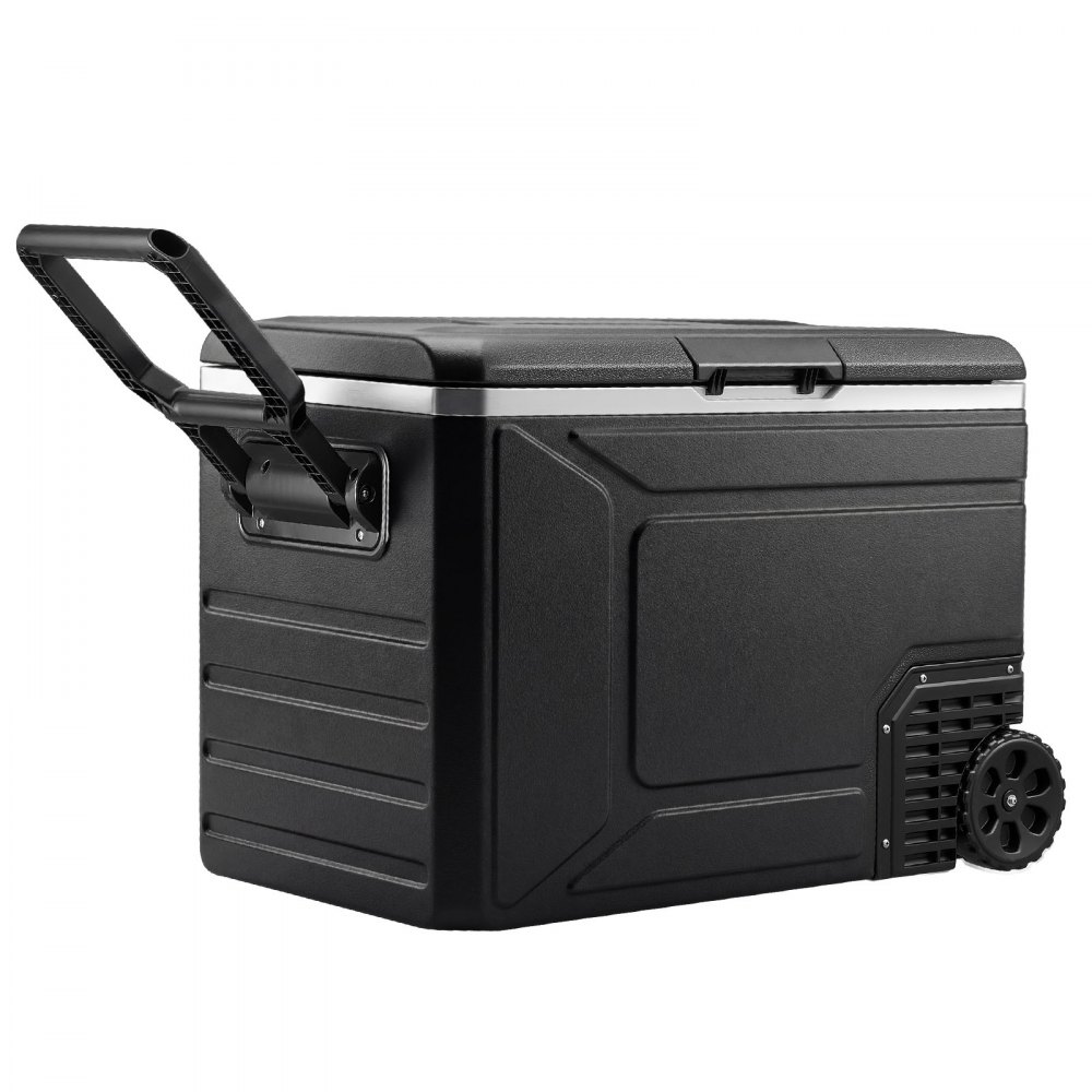 VEVOR Nevera Portátil para Coche 78 L con Compresor, Refrigerador para Coche Temperatura Ajustable de -20 a 20 °C, 12/24 V CC y 100-240 V CA, con Ruedas y Asa, para Autocaravanas, Camping, Viajes