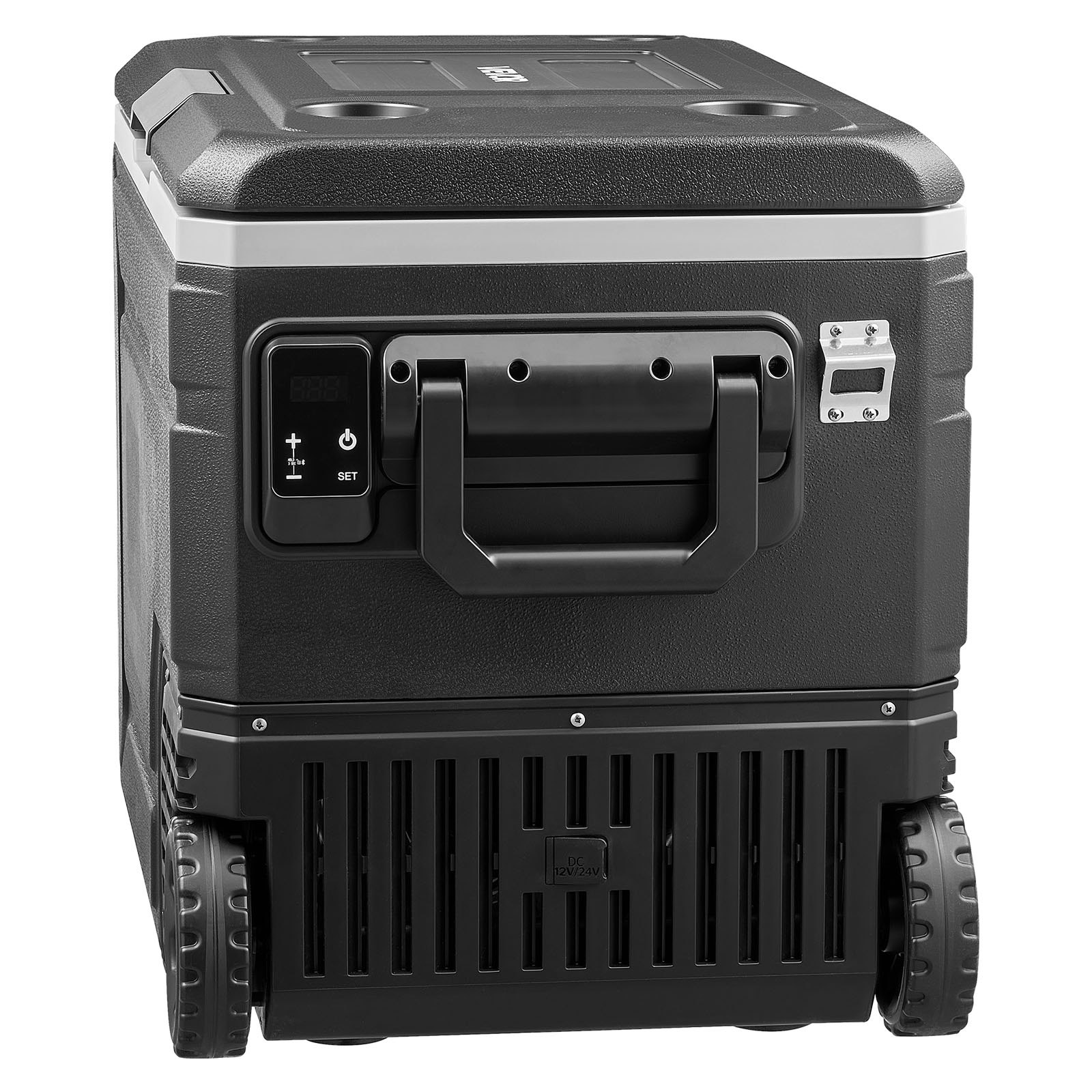 VEVOR Nevera Portátil para Coche 78 L con Compresor, Refrigerador para Coche Temperatura Ajustable de -20 a 20 °C, 12/24 V CC y 100-240 V CA, con Ruedas y Asa, para Autocaravanas, Camping, Viajes