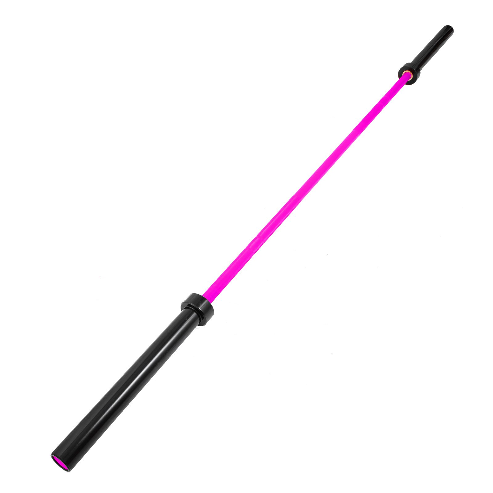 VEVOR Barra Olímpica Rosa Levantamiento de Pesas Ideal para Dar Forma a Los Músculos Fortalecer Las Sentadillas y Las Estocadas Apto para Familias Gimnasios, Oficinas, Etc.