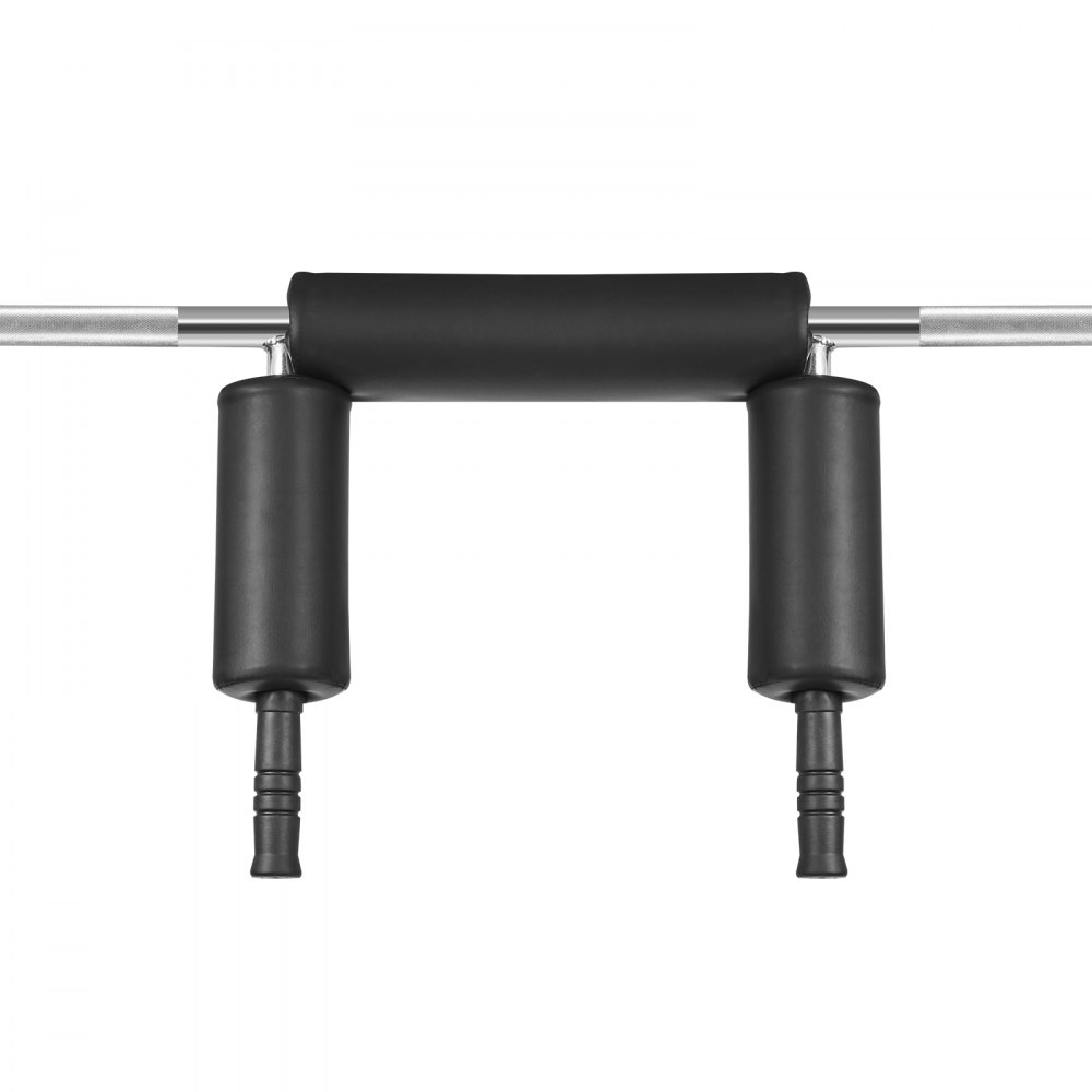 VEVOR Barra de Mancuernas Longitud 218cm Barra de Levantamiento de Pesas Carga 315kg con 2 Asas Acolchado de Espuma en los Hombros para Entrenamiento de Sentadillas Flexión de Piernas Fitness Gimnasio