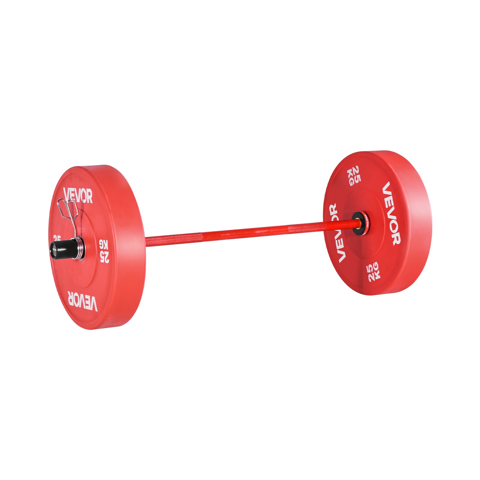 VEVOR Barra de Mancuernas de 120 cm con Mango Acanalado para Entrenamiento de Fuerza, Levantamiento de Pesas, Sentadillas, Peso Muerto, para Discos de Pesas de 50 mm, con Carga Máxima de 227 kg