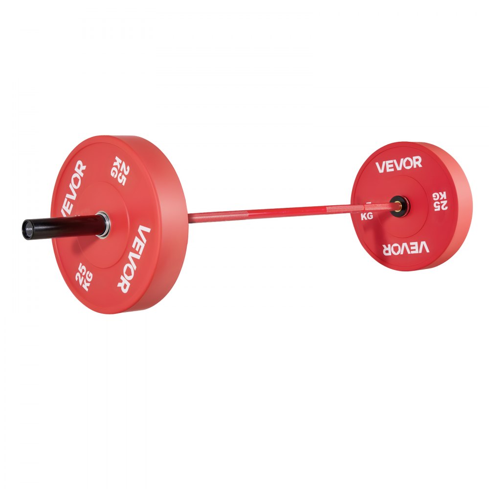 VEVOR Barra de Dominadas de 180 cm, con Mango Acanalado para Entrenamiento de Fuerza, Levantamiento de Pesas, Sentadillas, Peso Muerto, Revestimiento Cerámico, Carga 317,5 kg, 1800 x 75 x 75 mm