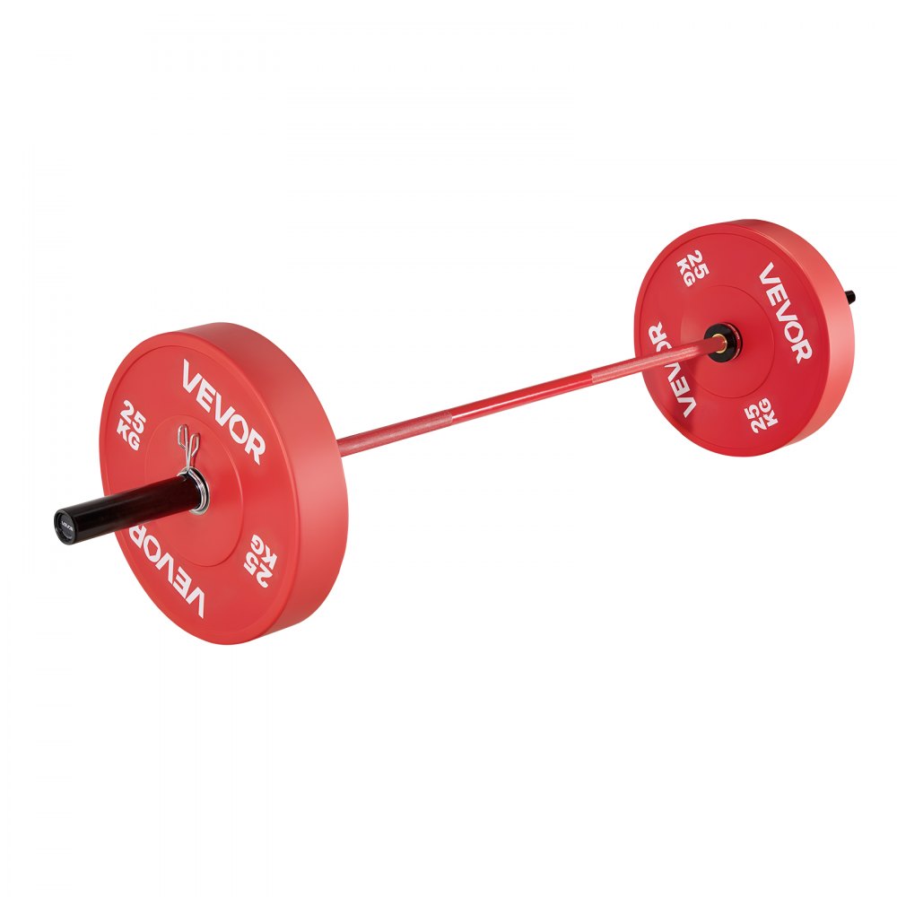 VEVOR Barra de Dominadas de 180 cm, con Mango Acanalado para Entrenamiento de Fuerza, Levantamiento de Pesas, Sentadillas, Peso Muerto, Revestimiento Cerámico, Carga 317,5 kg, 1800 x 75 x 75 mm