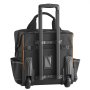 VEVOR Mochila con Ruedas de 39 x 29 x 42 cm Capacidad de Carga de 50 kg, Mochila de Herramientas Resistente con 25 Bolsillos, Asa Telescópica Ajustable y Base Estable para Construcción y Mecánico