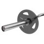 VEVOR Barra de Mancuernas Longitud 221cm Barra de Levantamiento de Pesas Carga 675kg con 2 Asas Acolchado de Espuma en los Hombros para Entrenamiento de Sentadillas Flexión de Piernas Fitness Gimnasio