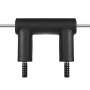 VEVOR Barra de Mancuernas Longitud 221cm Barra de Levantamiento de Pesas Carga 675kg con 2 Asas Acolchado de Espuma en los Hombros para Entrenamiento de Sentadillas Flexión de Piernas Fitness Gimnasio
