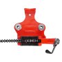 VEVOR Tornillo de Banco de Cadena para Tuberías de Alta Resistencia, Capacidad de 1,27 a 20,3 cm, Cadena Resistente de 880 mm y Base de Hierro Fundido, para Plomería, Reparaciones Automotrices