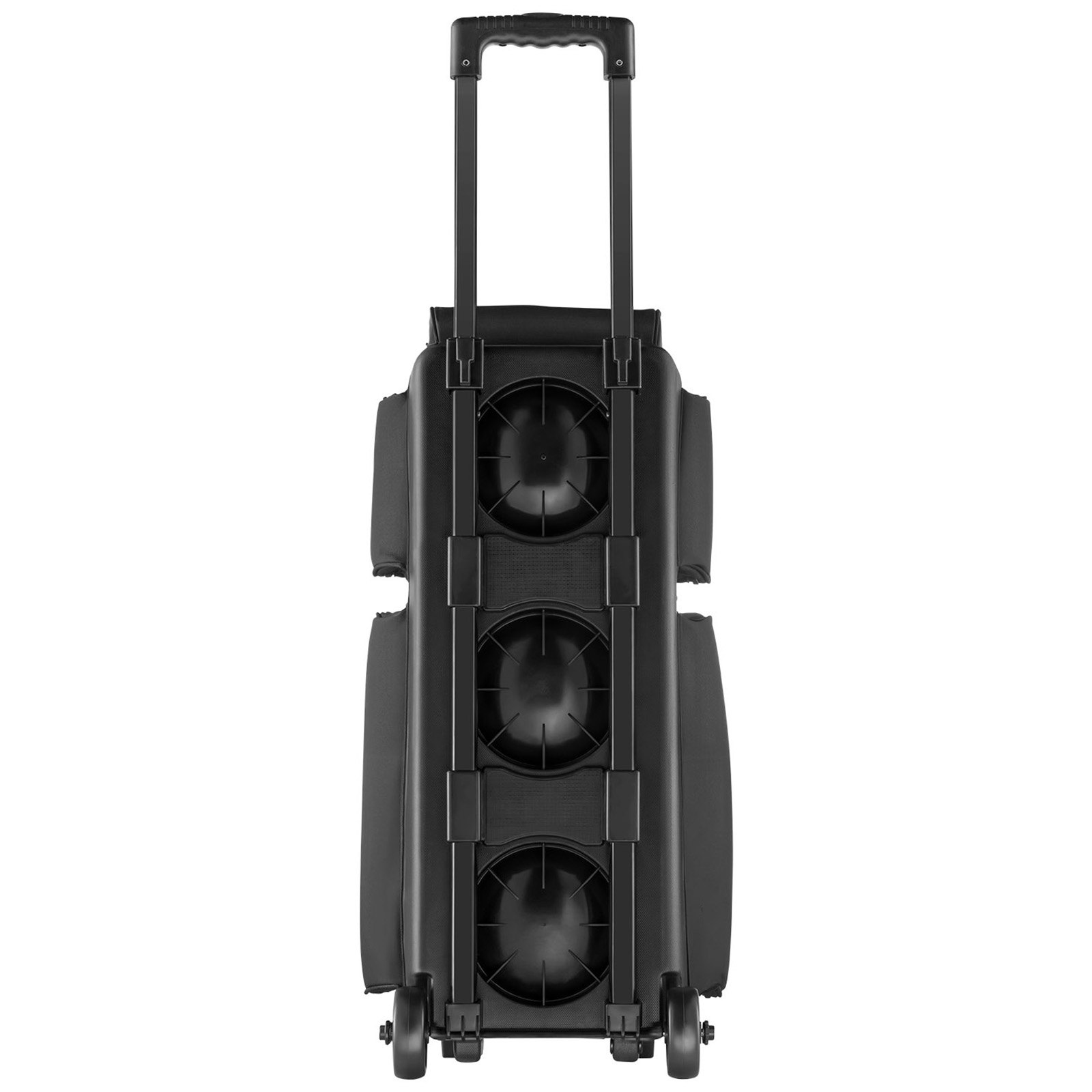 VEVOR Bolsa para 3 Bolas con Ruedas Dobles, Compartimento Separado para Zapatos hasta Talla de 16 EE. UU. y Bolsillo Extragrande para Accesorios. Asa Retráctil 105 cm, 790 x 320 x 390 mm, Negro