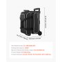 VEVOR Bolsa para 2 Bolas con Ruedas Dobles, Compartimento Separado para Zapatos hasta Talla 16 de EE. UU. y Bolsillo Extragrande para Accesorios. Asa Retráctil hasta 105 cm, 570 x 270 x 400 mm