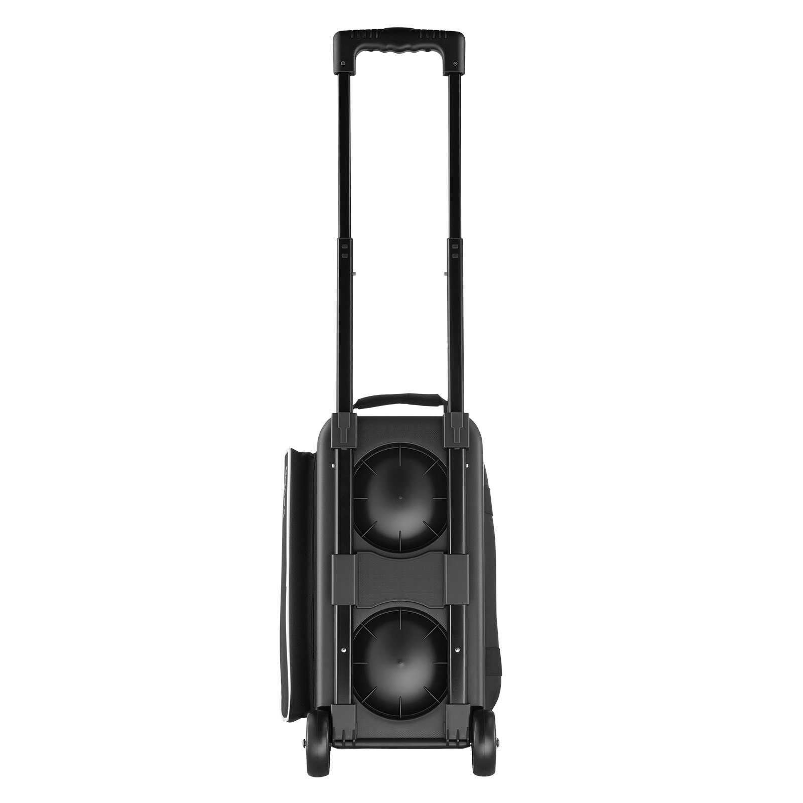 VEVOR Bolsa para 2 Bolas con Ruedas Dobles, Compartimento Separado para Zapatos hasta Talla 16 de EE. UU. y Bolsillo Extragrande para Accesorios. Asa Retráctil hasta 105 cm, 570 x 270 x 400 mm