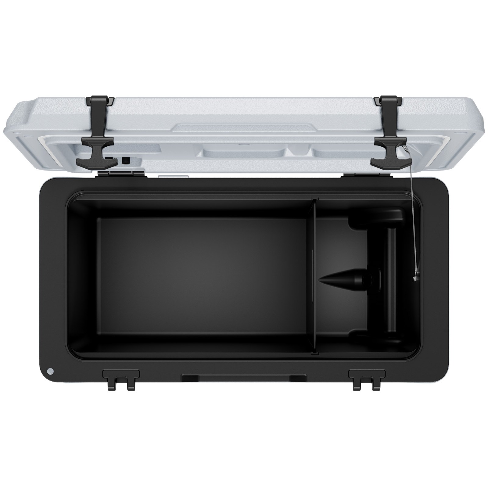 VEVOR Nevera Pasiva con Ruedas 49 L, Nevera Portátil Térmica a Prueba de Fugas, con Aislamiento Térmico, Cierre Hermético, Retención de Hielo de Larga Duración, para Camping, Picnics, 73x42,5x41 cm