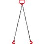 VEVOR Cadenas de Elevación de 2 Patas 4400 lbs 2 m Eslinga de Cadena G80 Acero de Aleación Polipasto de Cadena para Levantar o Mover Cargas en Diversas Industrias, Maquinarias, Fábricas, Almacenes