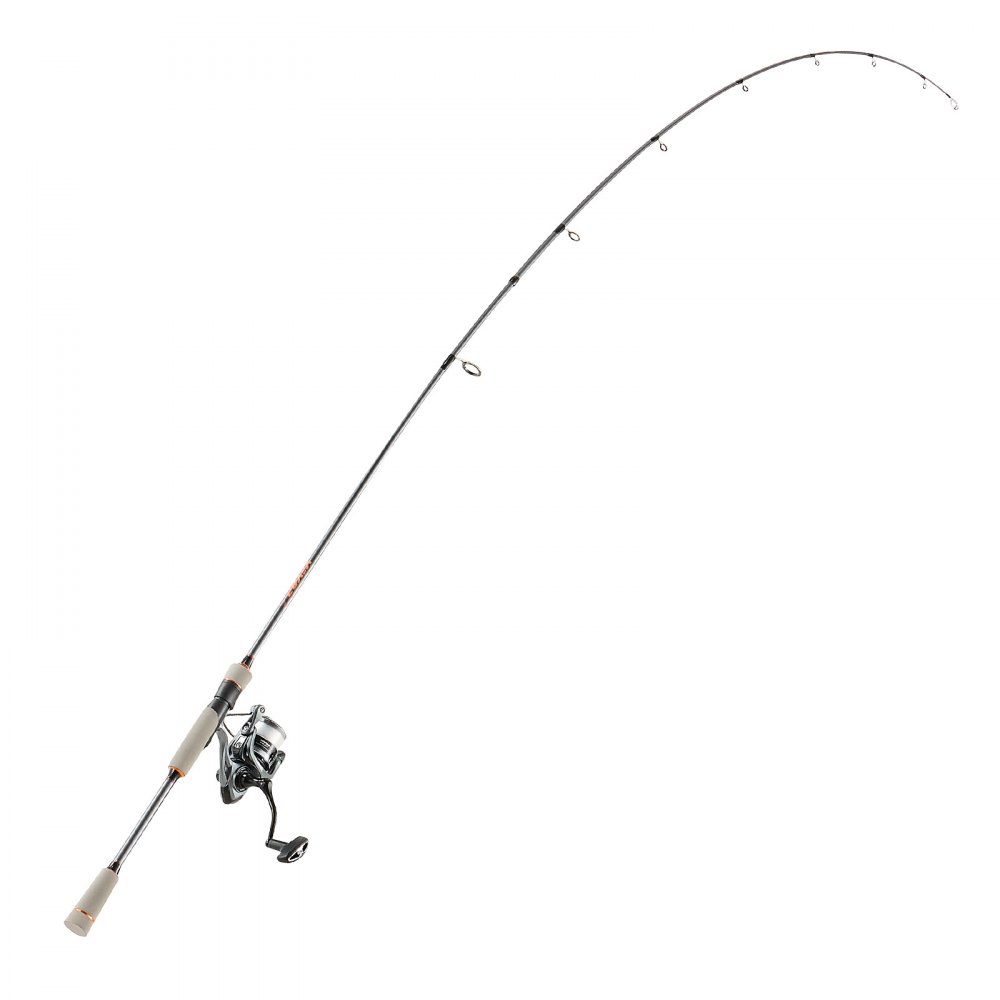 VEVOR Juego de Caña y Carrete Giratorio de Pesca, Caña de Dos Piezas de 2 m de Fibra de Vidrio y Fibra de Carbono, Rodamientos de Bolas 6+1, para Pesca en Agua Salada y Dulce, 2010 x 150 x 150 mm