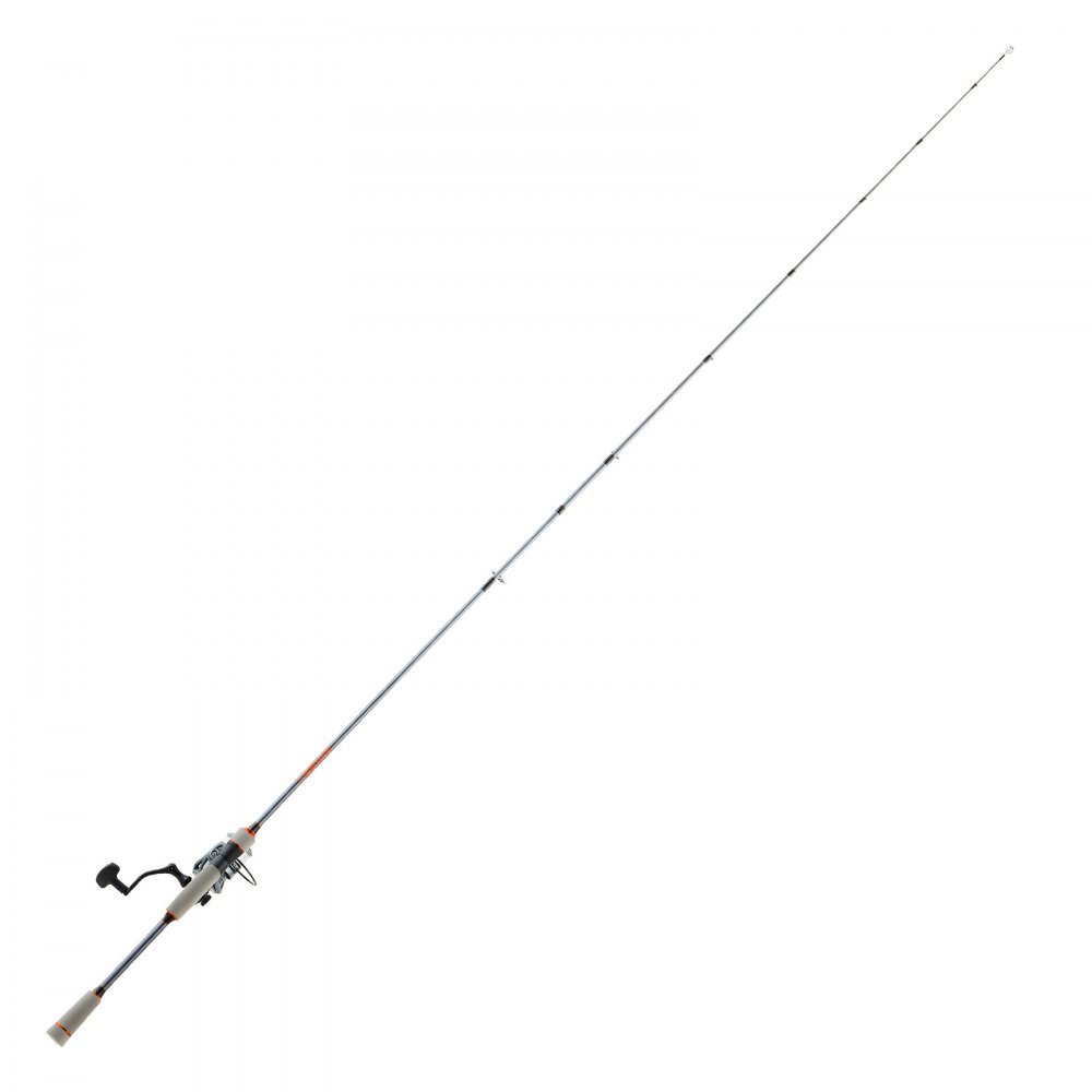 VEVOR Juego de Caña y Carrete Giratorio de Pesca, Caña de Dos Piezas de 2 m de Fibra de Vidrio y Fibra de Carbono, Rodamientos de Bolas 6+1, para Pesca en Agua Salada y Dulce, 2010 x 150 x 150 mm