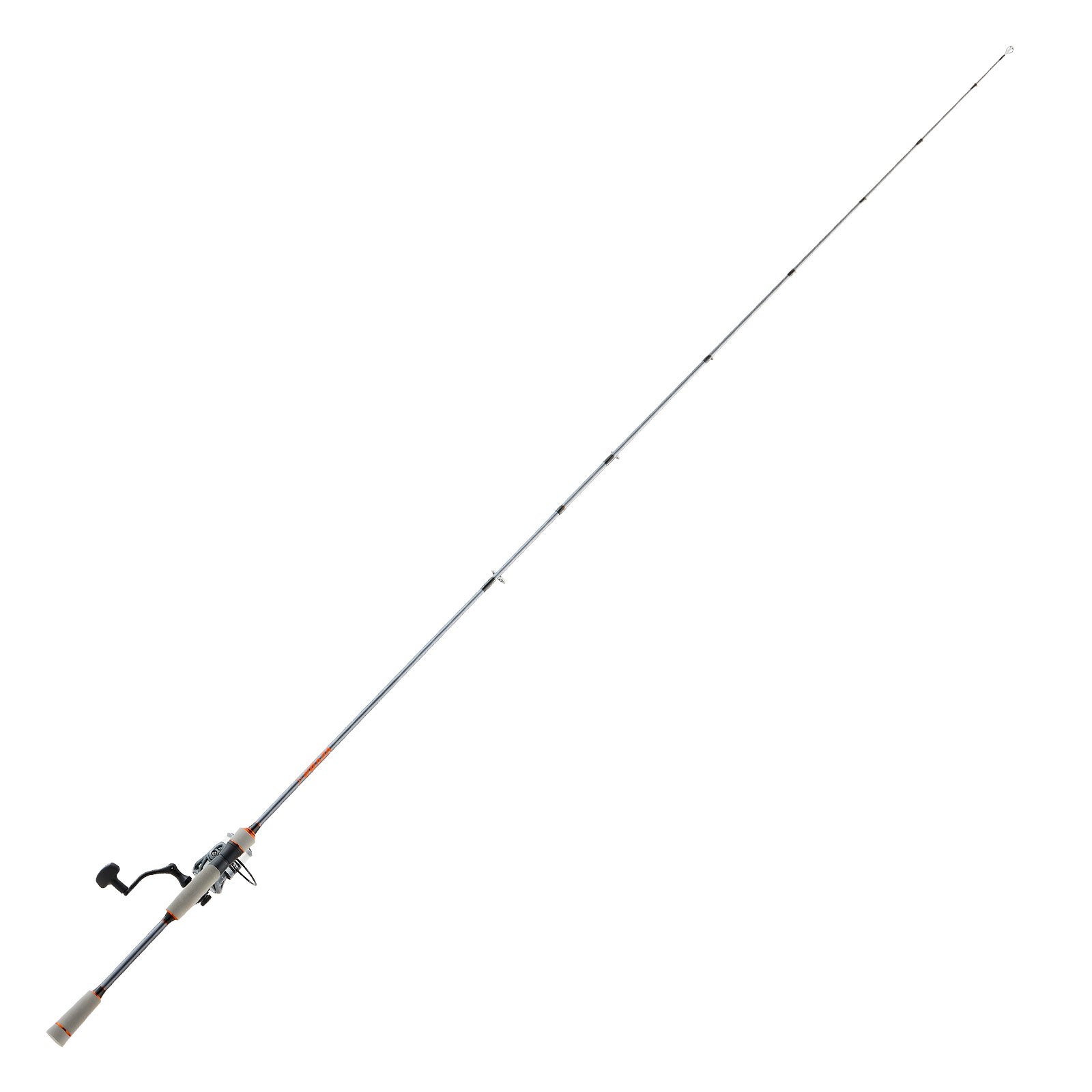 VEVOR Juego de Caña y Carrete Giratorio de Pesca, Caña de Dos Piezas de 2 m de Fibra de Vidrio y Fibra de Carbono, Rodamientos de Bolas 6+1, para Pesca en Agua Salada y Dulce, 2010 x 150 x 150 mm