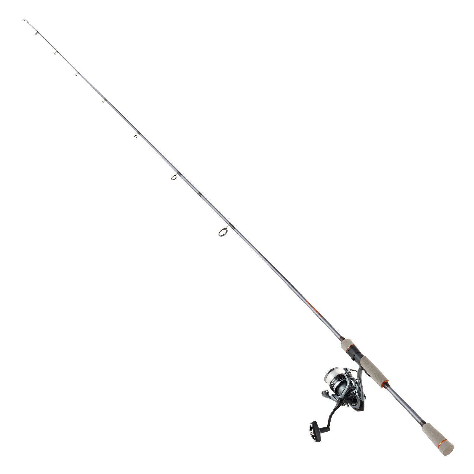 VEVOR Juego de Caña y Carrete Giratorio de Pesca, Caña de Dos Piezas de 2 m de Fibra de Vidrio y Fibra de Carbono, Rodamientos de Bolas 6+1, para Pesca en Agua Salada y Dulce, 2010 x 150 x 150 mm