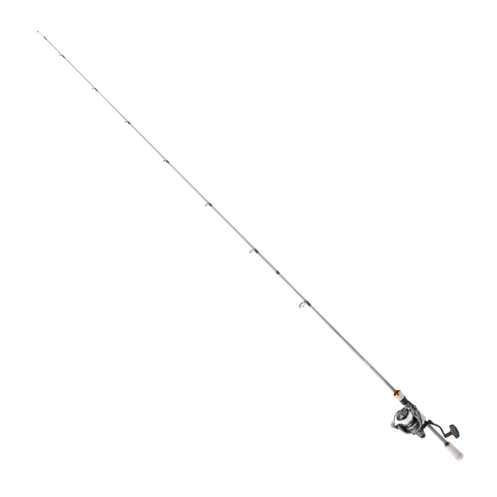 VEVOR Juego de Caña y Carrete Giratorio de Pesca, Caña de 2 uds de 2 m de Fibra de Vidrio y Fibra de Carbono, 7+1 Rodamientos de Bolas, para Agua Salada y Dulce, Resistencia de la Varilla Media