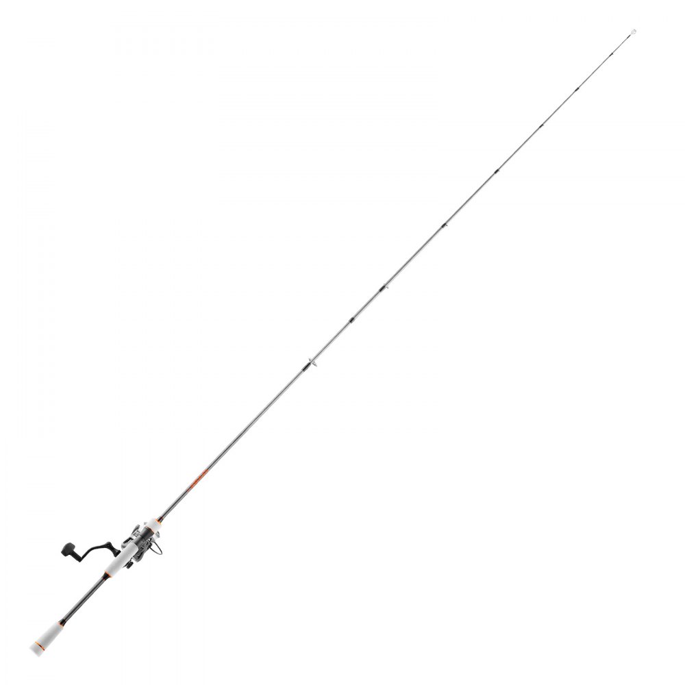 VEVOR Juego de Caña y Carrete Giratorio de Pesca, Caña de 2 uds de 2 m de Fibra de Vidrio y Fibra de Carbono, 7+1 Rodamientos de Bolas, para Agua Salada y Dulce, Resistencia de la Varilla Media