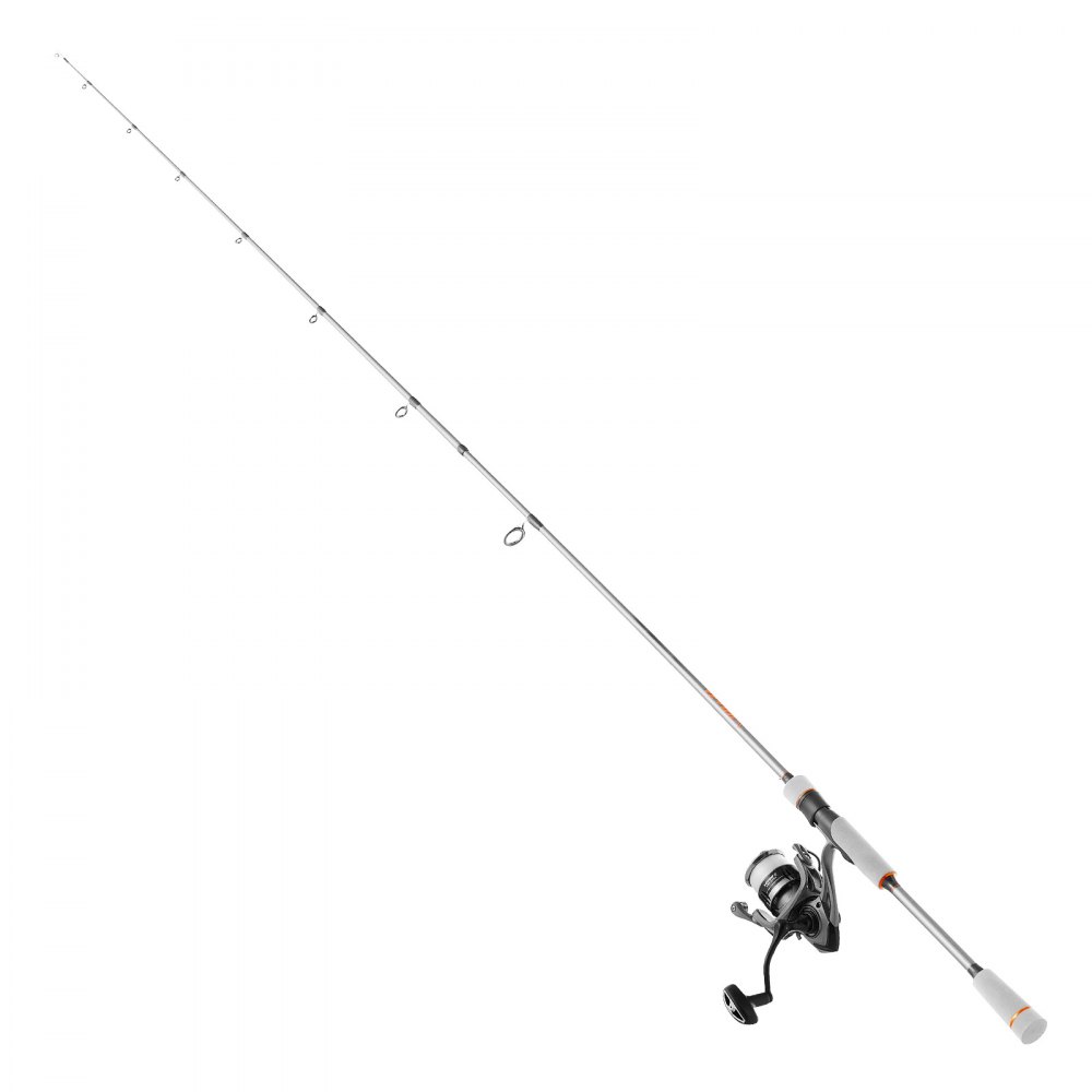 VEVOR Juego de Caña y Carrete Giratorio de Pesca, Caña de 2 uds de 2 m de Fibra de Vidrio y Fibra de Carbono, 7+1 Rodamientos de Bolas, para Agua Salada y Dulce, Resistencia de la Varilla Media