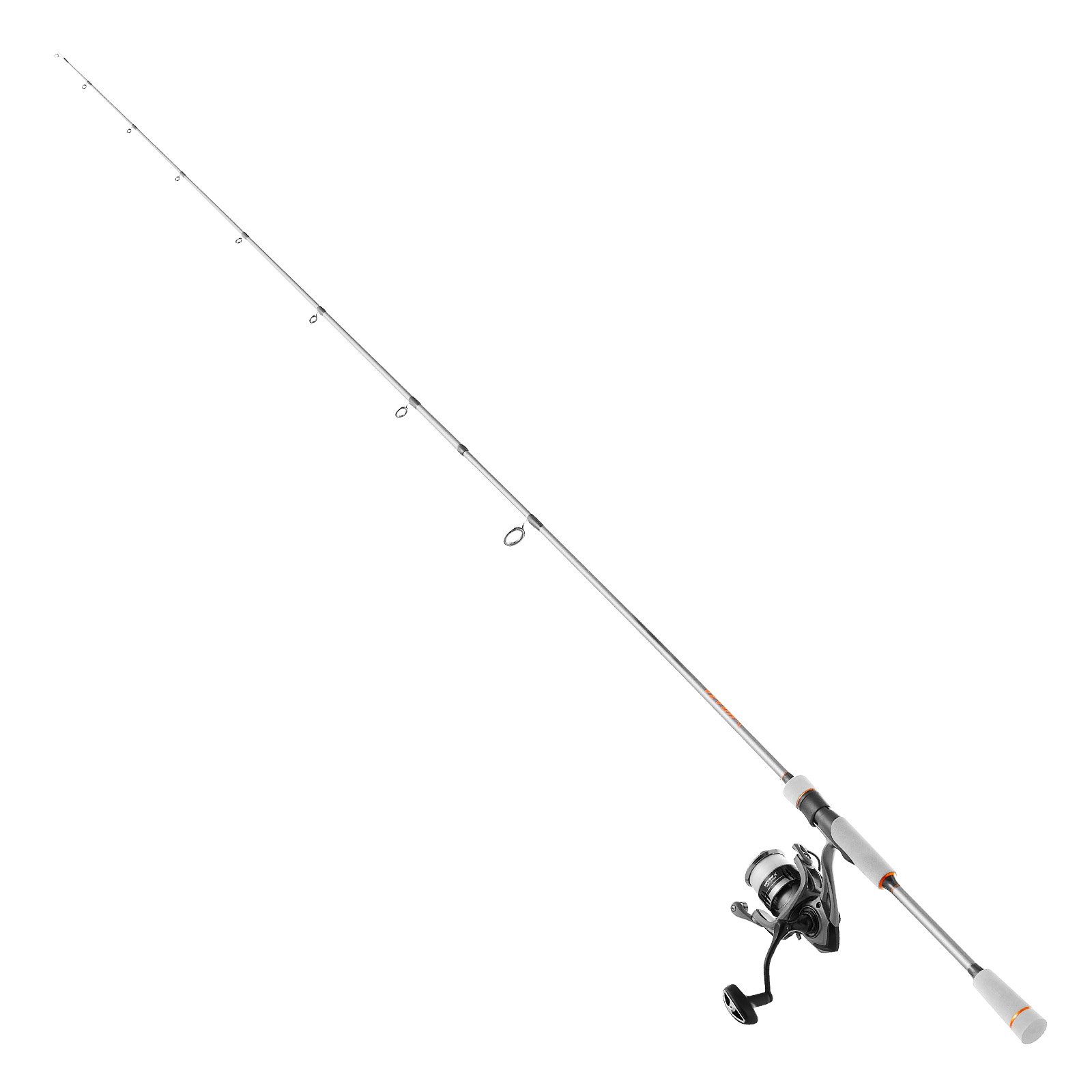 VEVOR Juego de Caña y Carrete Giratorio de Pesca, Caña de 2 uds de 2 m de Fibra de Vidrio y Fibra de Carbono, 7+1 Rodamientos de Bolas, para Agua Salada y Dulce, Resistencia de la Varilla Media