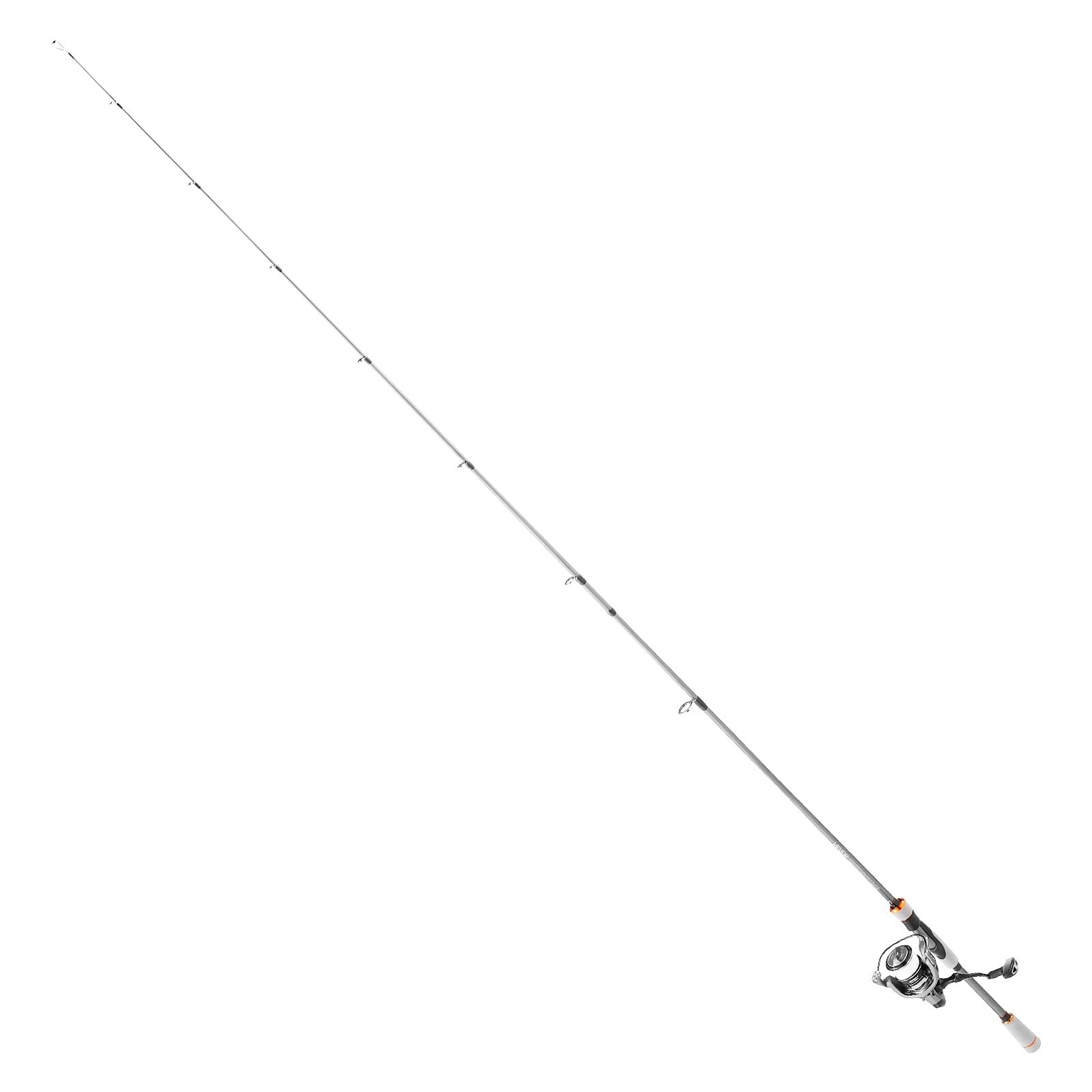 VEVOR Juego de 2 Cañas de 2,13 m y Carrete de Pesca, Caña de Fibra de Carbono IM7, con Rodamientos de Bolas 7+1 y Mango de EVA, para Pesca en Agua Salada y Dulce, 2115 x 380 x 140 mm, Media-Pesada