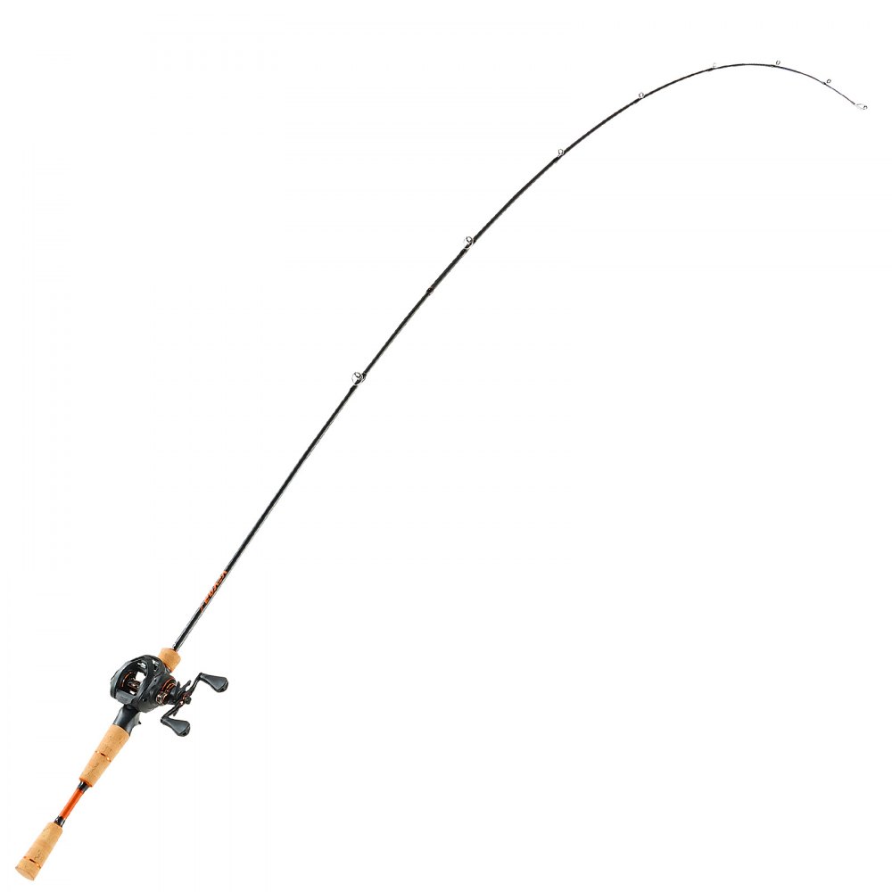 VEVOR Juego de Caña y Carrete de Pesca, Caña de Fibra de Carbono 2 m para Lubina, con 6+1 Rodamientos de Bolas y Relación de Transmisión de 7.0:1 y Mango de Corcho, para Diestros, 200 x 13 x 10 cm