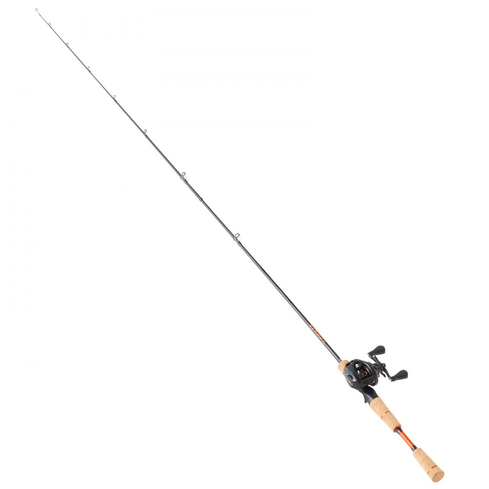 VEVOR Juego de Caña y Carrete de Pesca, Caña de Fibra de Carbono 2 m para Lubina, con 6+1 Rodamientos de Bolas y Relación de Transmisión de 7.0:1 y Mango de Corcho, para Diestros, 200 x 13 x 10 cm